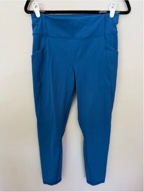 Lululemon Time To Sweat Tight 25" Size 10 Deep Marine EUC